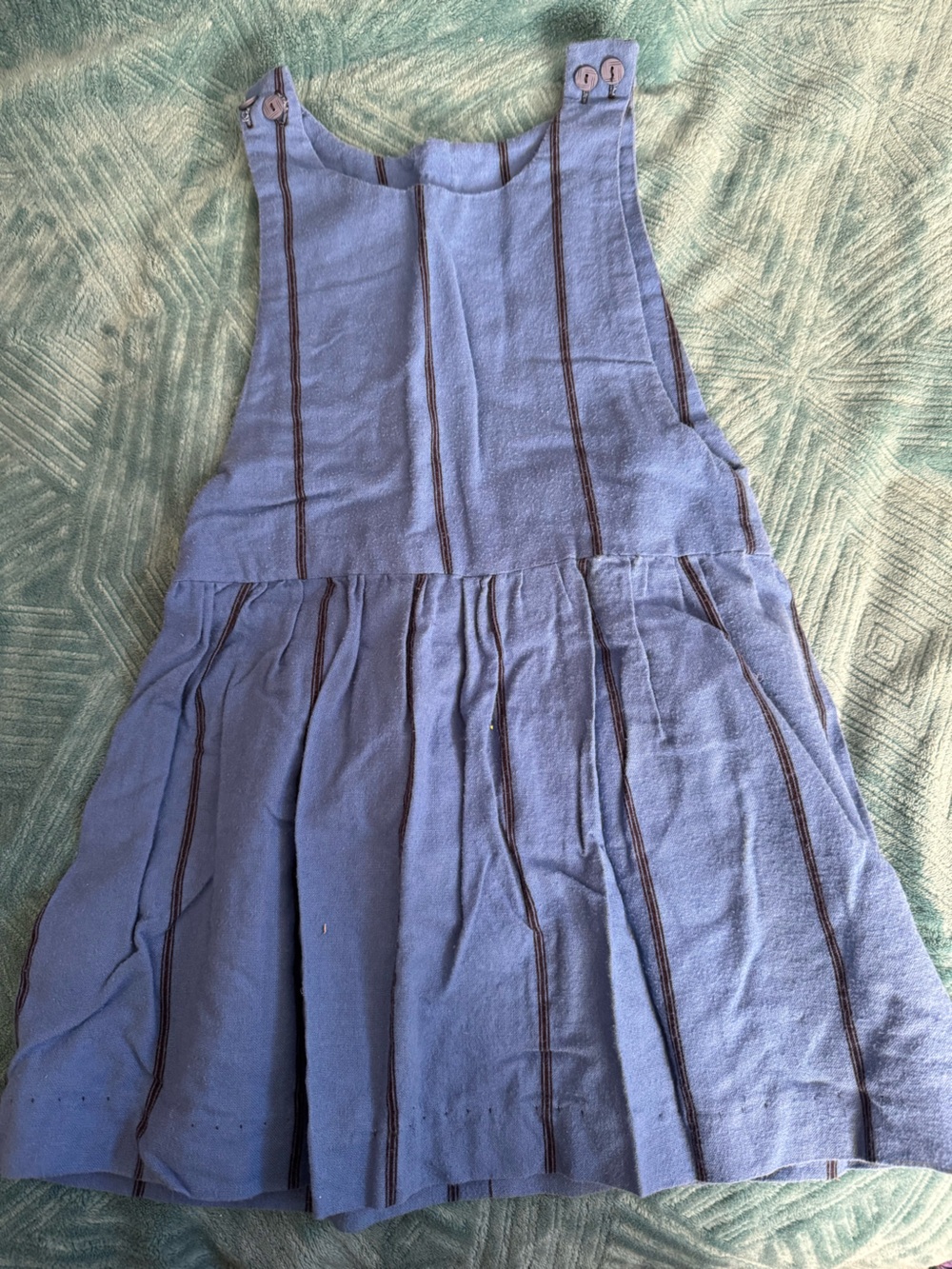 Blue Striped dress- hand made